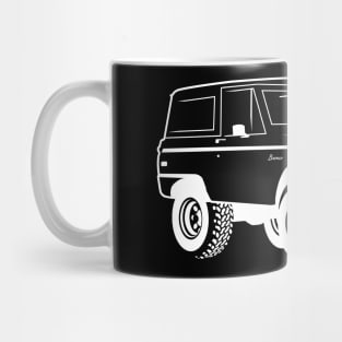 1966-1977 Ford Bronco White Print Mug